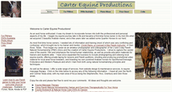 Desktop Screenshot of carterequineproductions.com