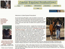 Tablet Screenshot of carterequineproductions.com